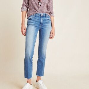 Mother The Rascal mid rise ankle fray jean